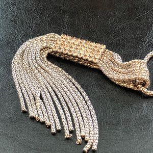 Attributed Chico’s Tassel  Pendant Chain Necklace